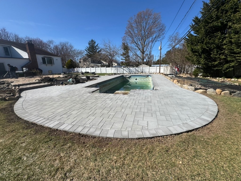 Pool Deck with Fire Pit